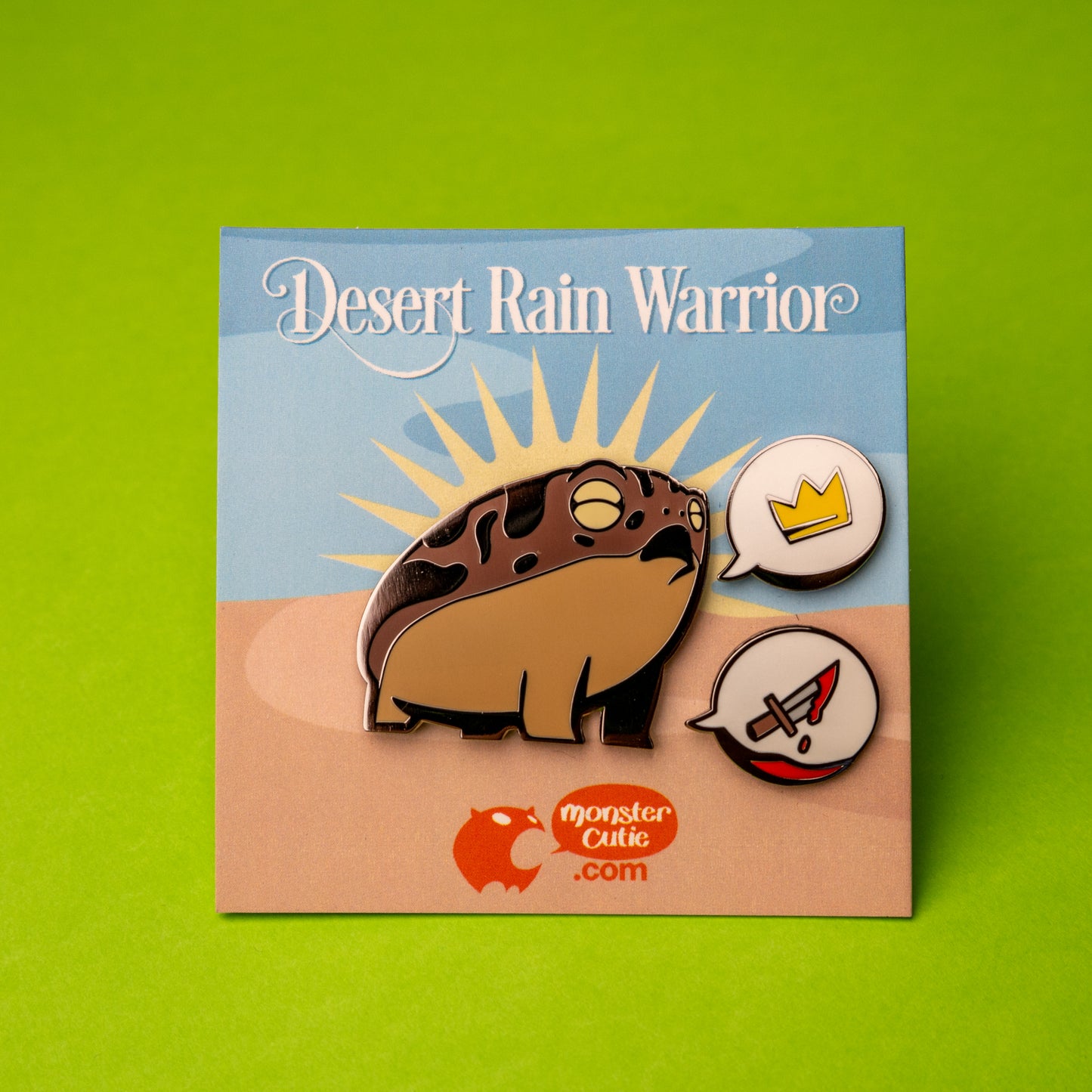 Desert Rain Warrior – Frog Enamel Pin